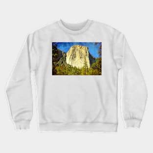 A scenic view of Yosemite National Park Crewneck Sweatshirt